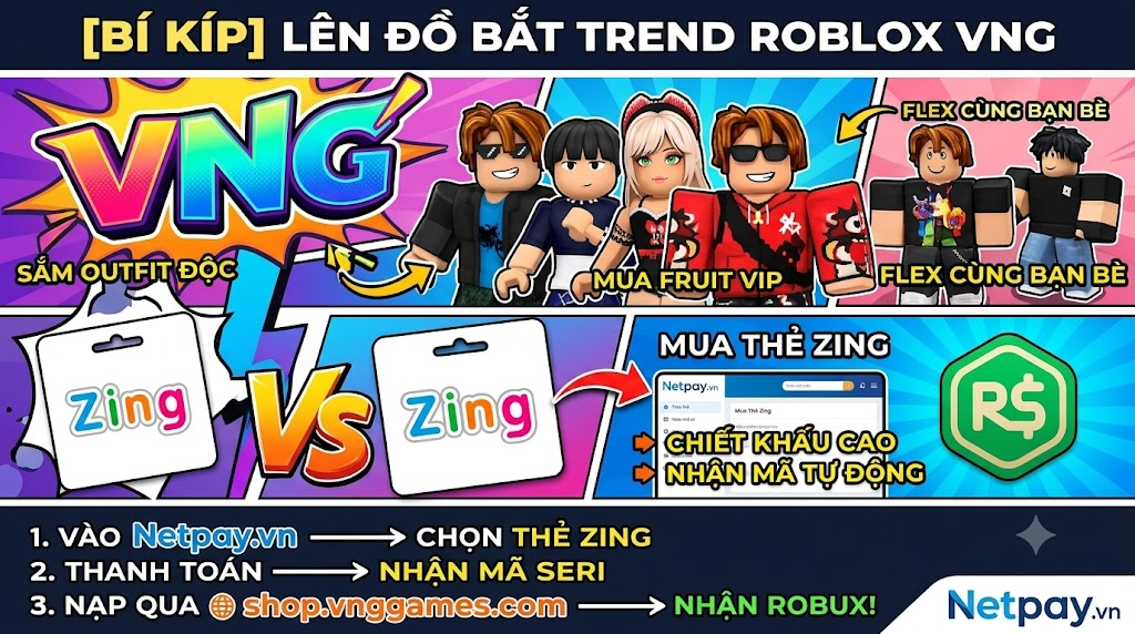 [BÍ KÍP] LÊN ĐỒ BẮT TREND ROBLOX VNG